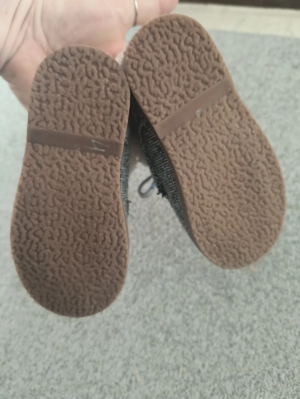 GAP Grey Knit Sherpa-Lined Baby Walker Boots